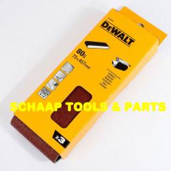 Schuurbanden  75x457mm korrel  80 per 3 verpakt | DT3642